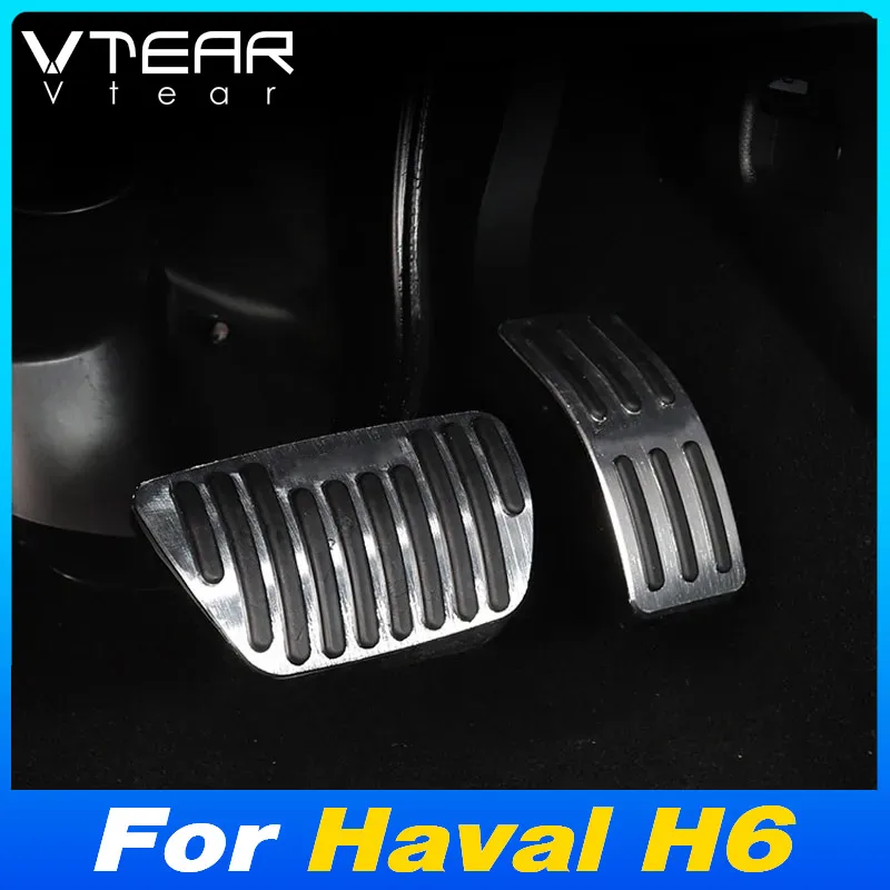 Vtear Pedal Cover Non-Slip Gas Fuel Foot Pedals Cover Brake Rest Pedal Pads Car-Styling Interior Accessories For Haval H6 2023