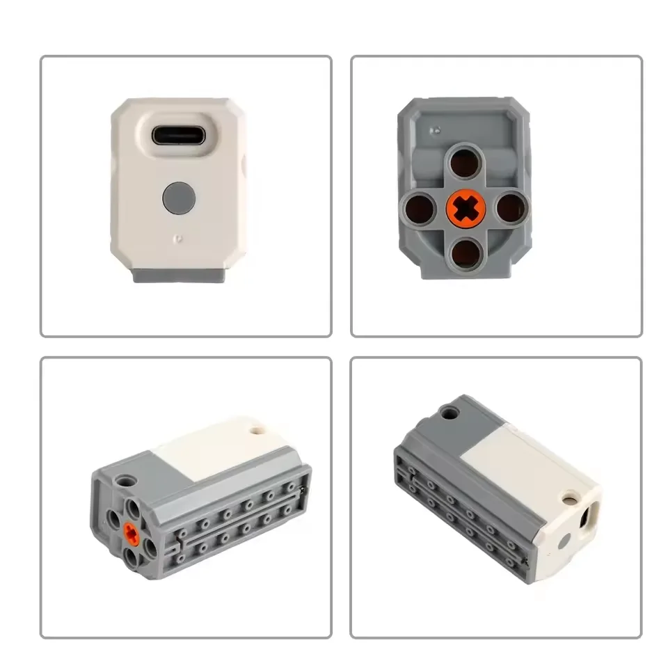 Rechargeable Lithium Battery with M Motor Type-C Cable Powered MOC Parts 9686 8883 Power Group Technology