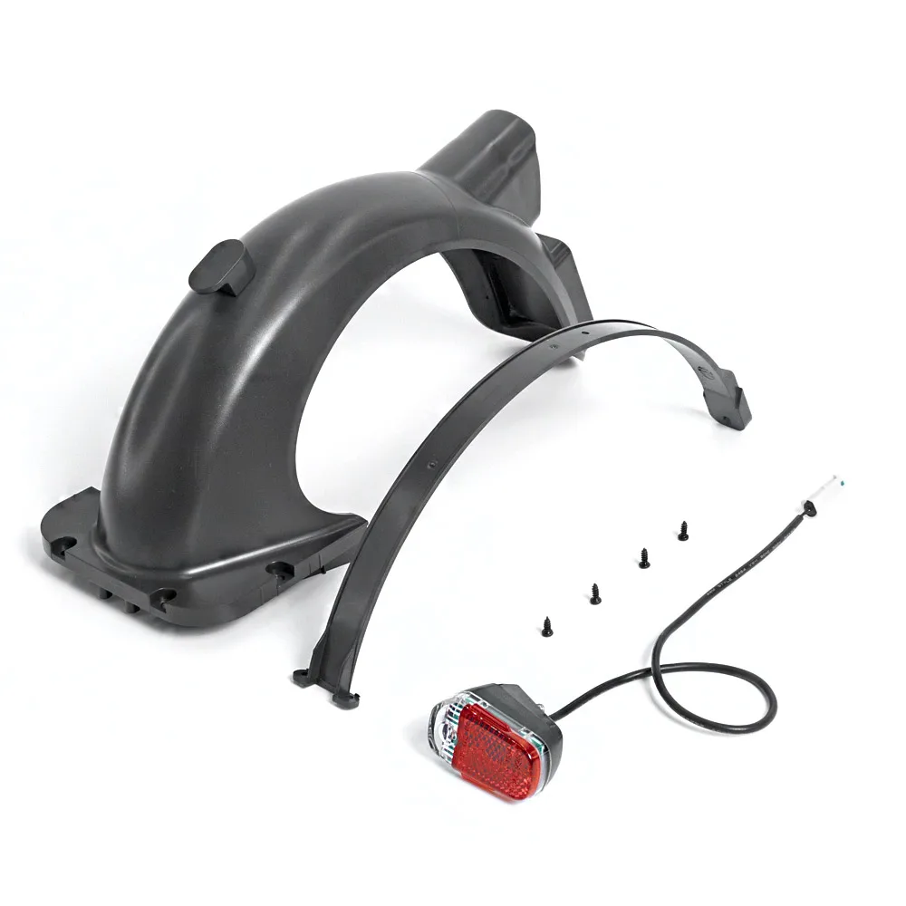 Rear Fender Taillights With Cable For Segway Ninebot MAX G30 G30D Electric Scooter Modification Rear Wheel Mudguard Parts