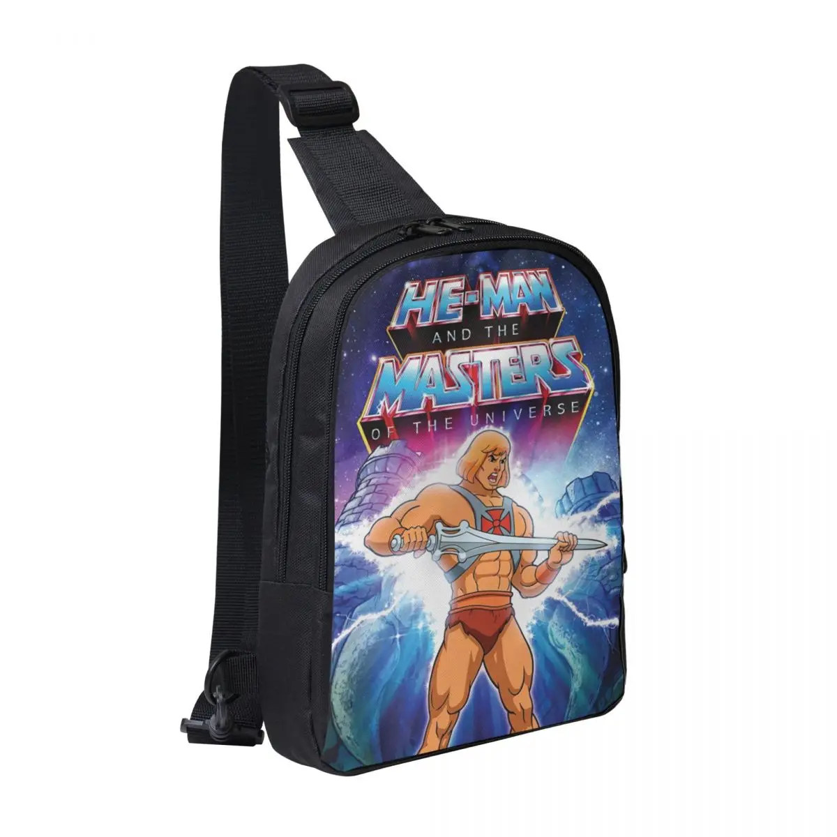 He-Man The Masters Of The Universe Crossbody Sling Backpack Shoulder Sling Chest Bag Adjustable Travel Hiking Daypack Outdoor