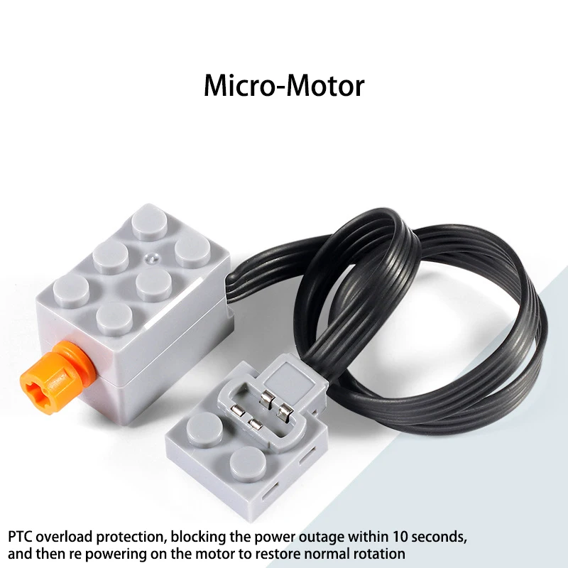 MOC M L XL Motor Servo Power Funktionen Motor High-Tech Teile Multi PF 8293 8883 Modellbausteine kompatibel mit LEGO – Detail 4