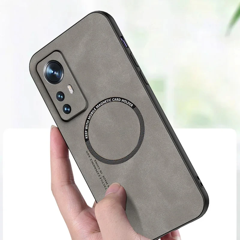 Vintage Magnetic Leather Soft Phone Case Cases For Xiaomi Mi 14 13 13T 12 11 9 Lite 9T 11T 12T Poco F3 F4 F5 Pro Sheepskin Cover