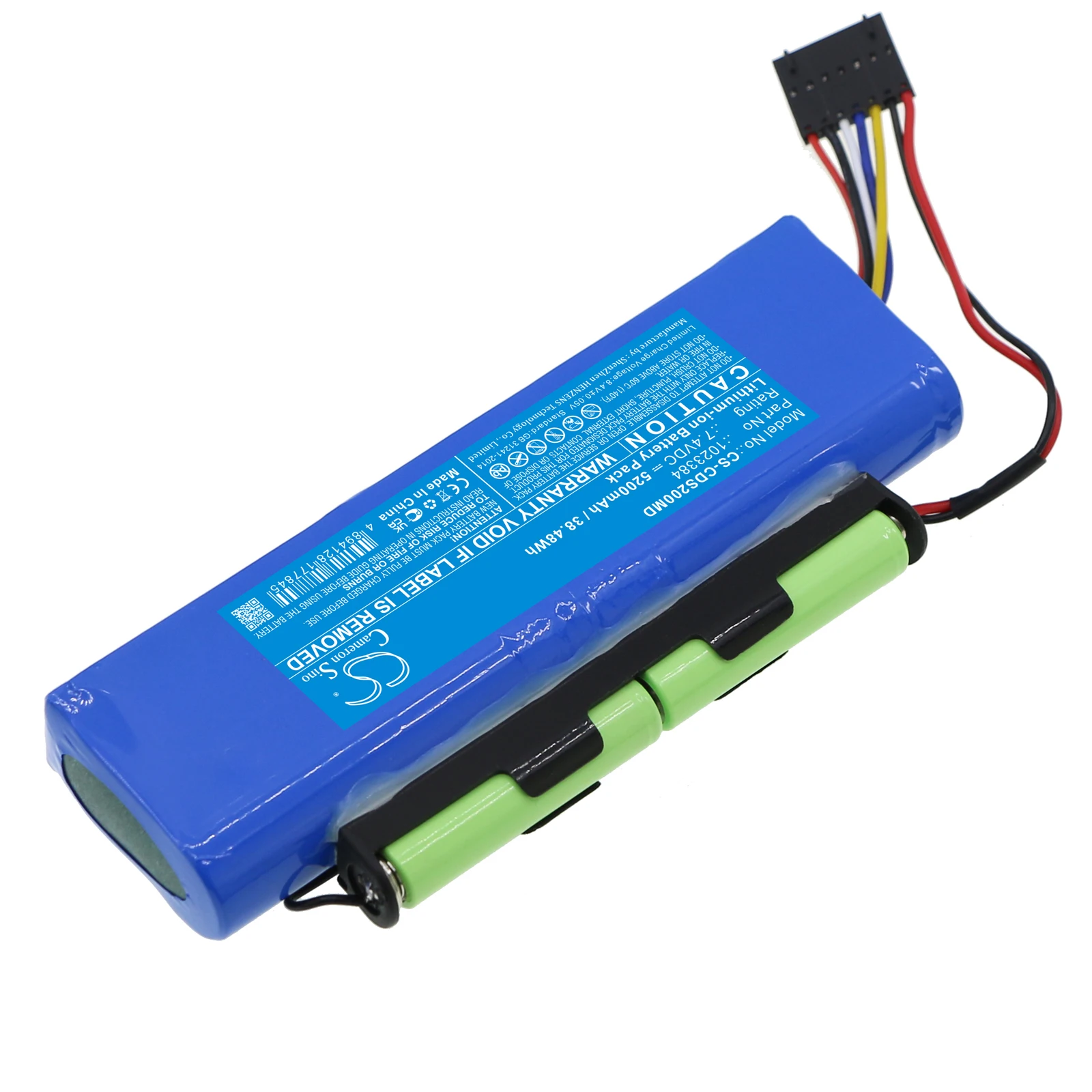 

Medical Battery For Circadiance 1023384 SmartMonitor 2PSL Li-ion 7.40V 5200mAh / 38.48Wh Blue