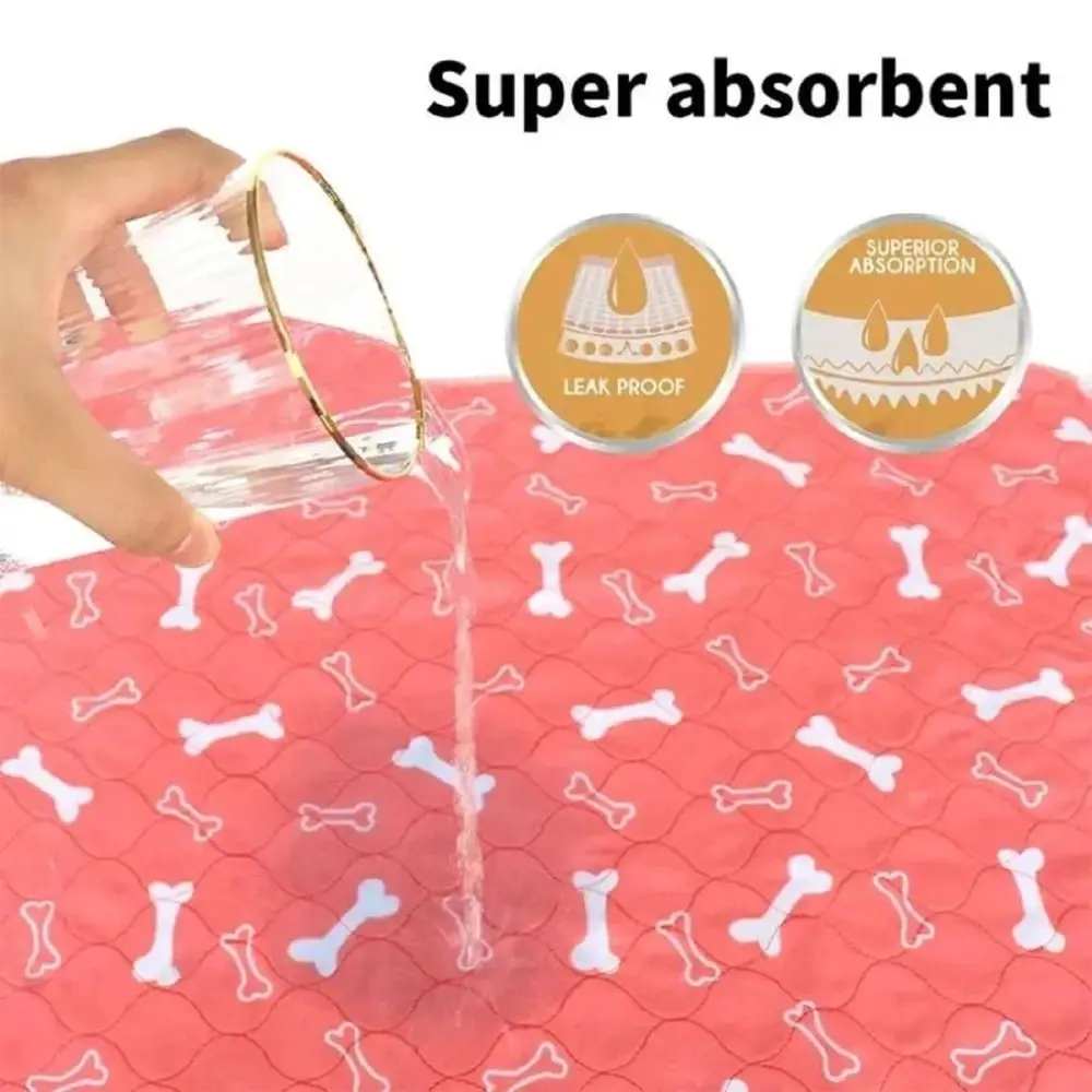 Durable Super Absorbent Pet Bed Mat Washable Reusable Dog Urine Pad Anti-Slip Waterproof Pet Training Pads Dogs