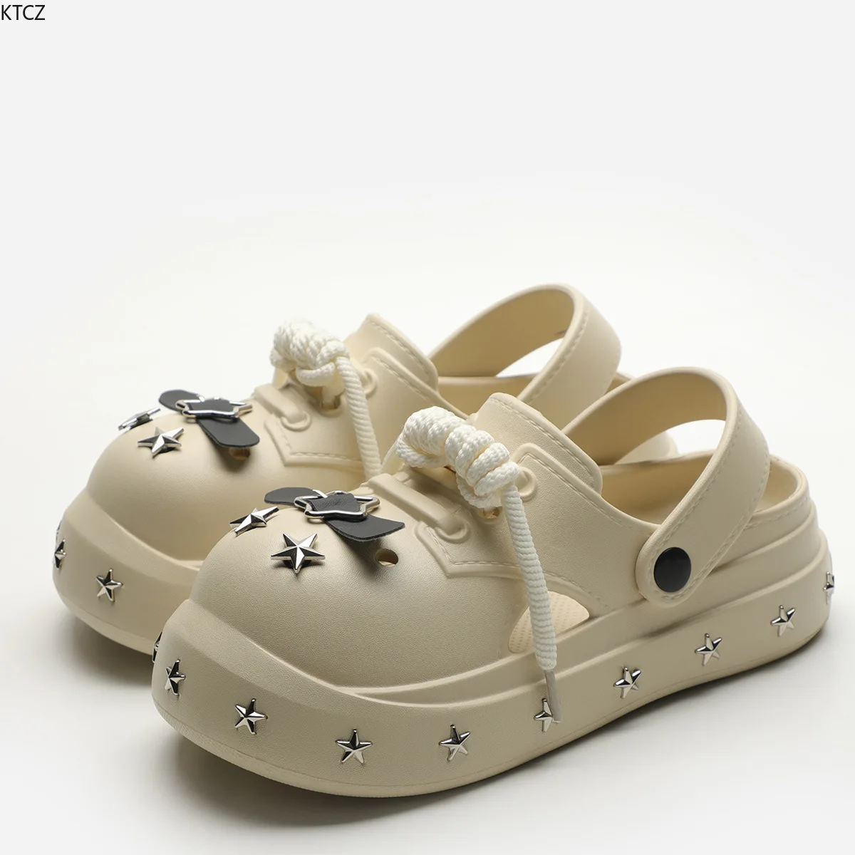 Couple Hole Women's Sandals 2026 New Summer Thick-soled Non-slip Outer Wear Stepping on Shit Trendy Brand Eva Bag Head Shoes - view 6