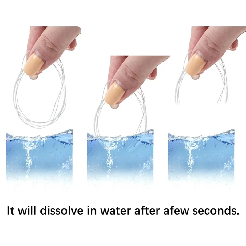 T98C-Water Soluble For Sewing Thread 1492.7Ft Thread For Sewing Machine Dissolvable Cord For Costume Making Fabric Art Crafts