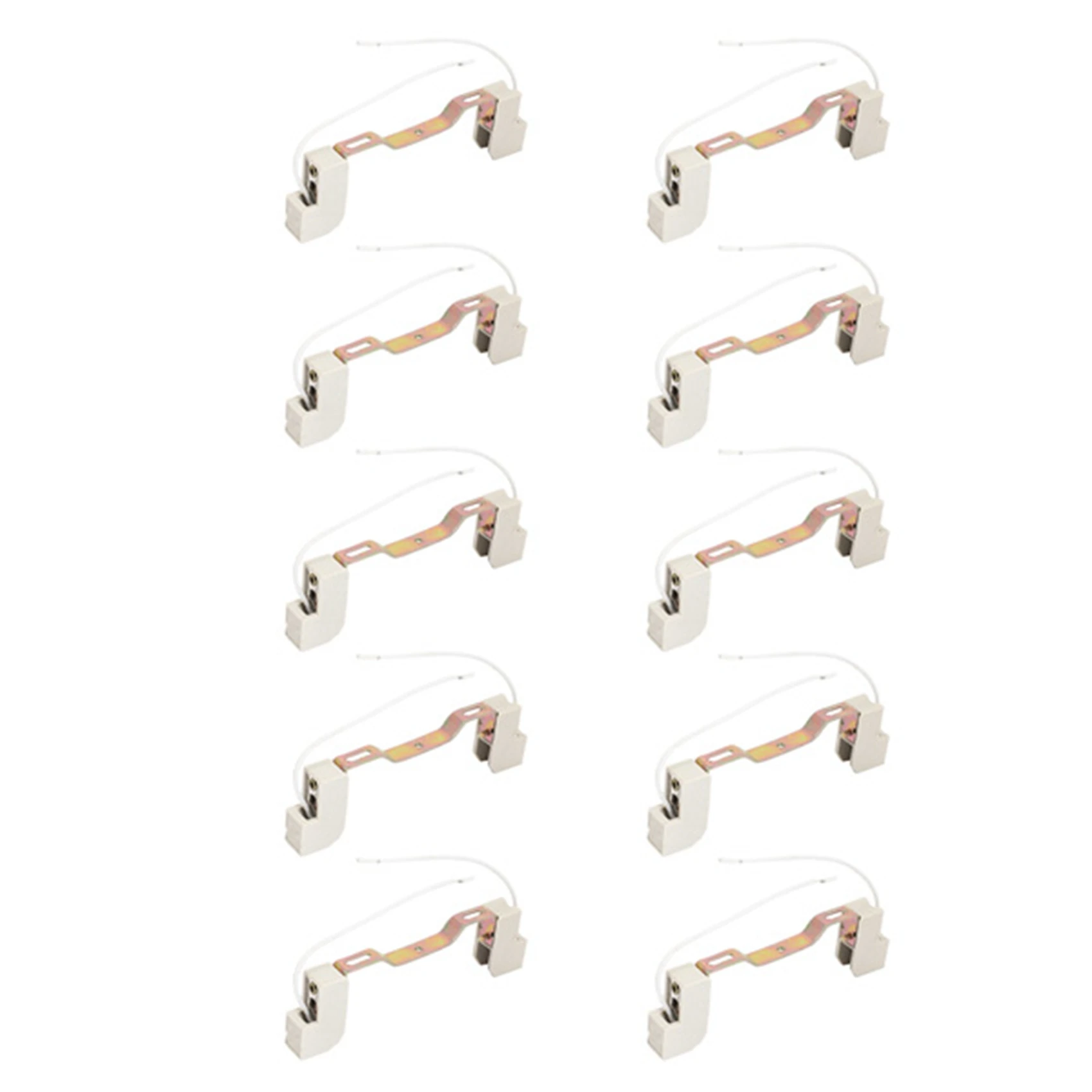 

AB35-10X R7S Bulb Socket Lamp Holder Connector Metal Ceramics Handle For Flood Light, 118Mm