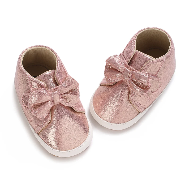 Spring and Autumn New Bow Cloth Shoes for Newborns Comfortable Soft soled Sneakers Suitable for 0-18 Months Old