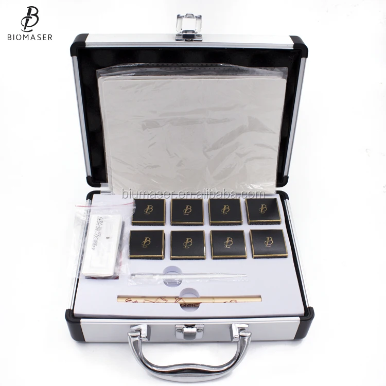 

Complete Microblading Pen Kit Microblade Needles Pigments Training Kit Eyebrow Microblading Training Use 1 Set 3-5 Days DHL