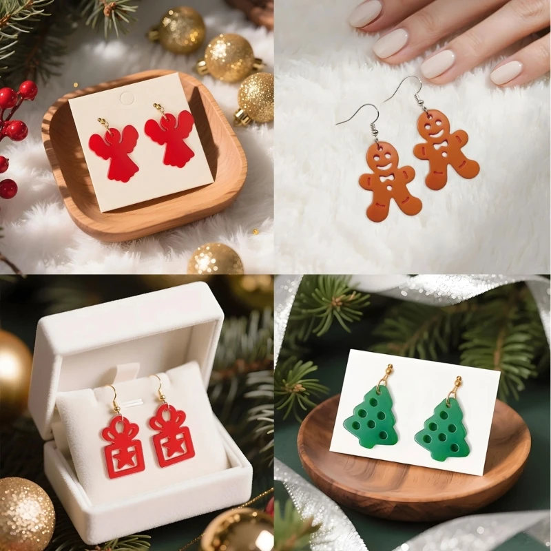 Halloween Earring Mold Heat Resistant Silicone Moulds with Pumpkin Specter Pattern
