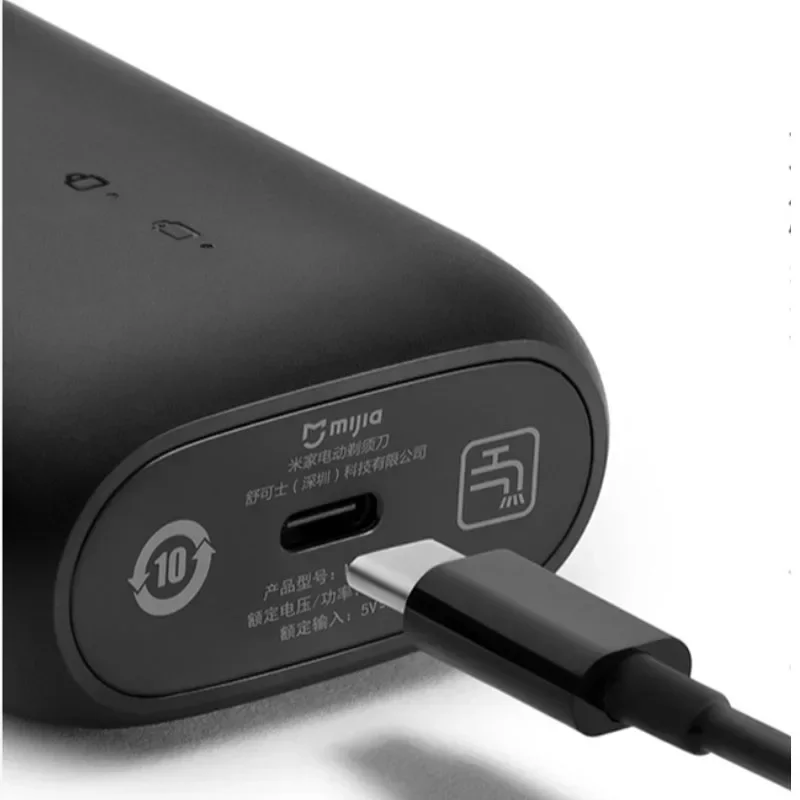 Xiaomi mijia s100 barbeador elétrico lâmina dupla portátil seco molhado navalha aparador de barba cortador usb recarregável para homens navalhas máquina