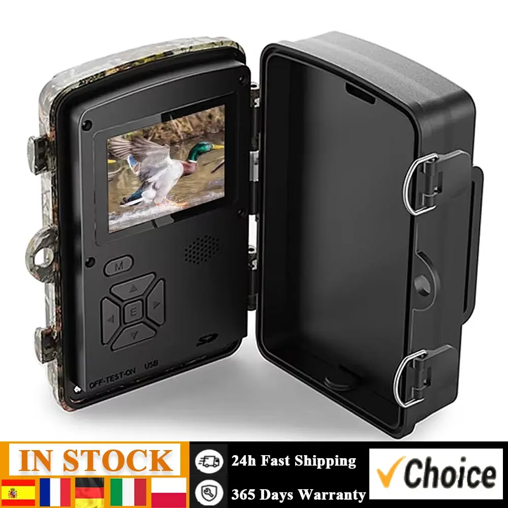 16MP 1080P Telecamera esterna Caccia alla fauna selvatica Trail and Game Camera Telecamera di sicurezza attivata dal movimento Mini visione notturna a infrarossi