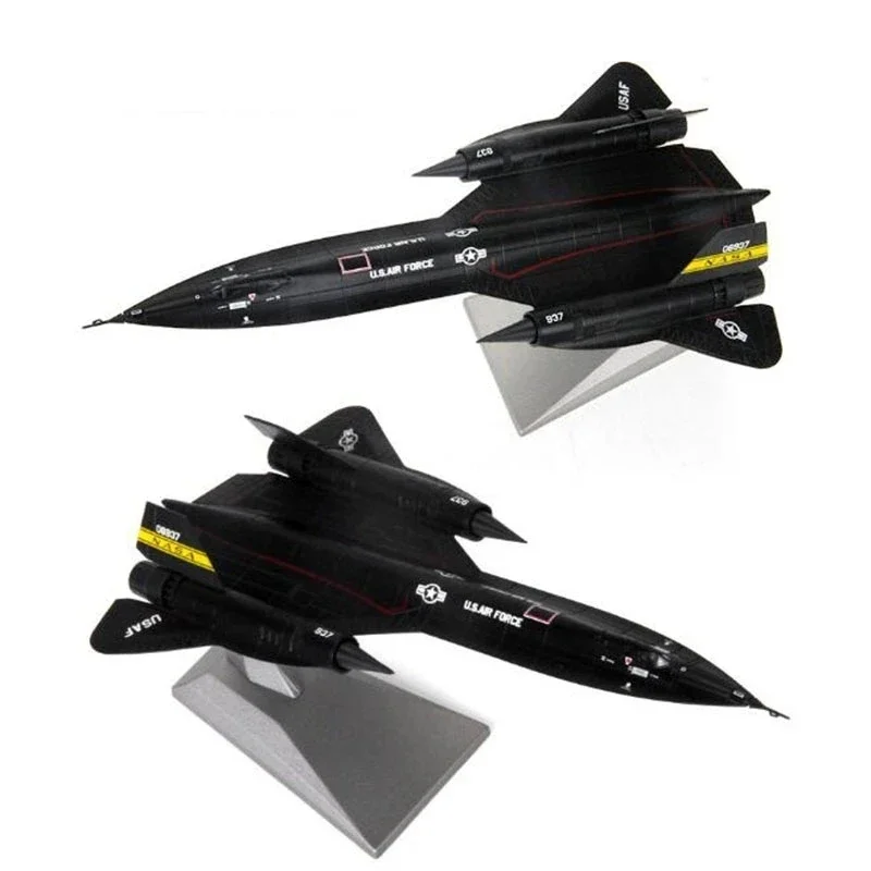 Imagem -02 - Blackbird Reconnaissance Avião Liga Modelo Força Aérea dos Eua Sr71 1:144 Escala Metal Fundido Venda Quente Novo 2023