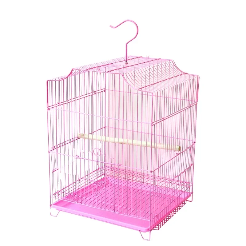 Hot Selling Mini Bird Cage Portable Small Bird Cage Wire Mesh Canary Parrot Bird Cage