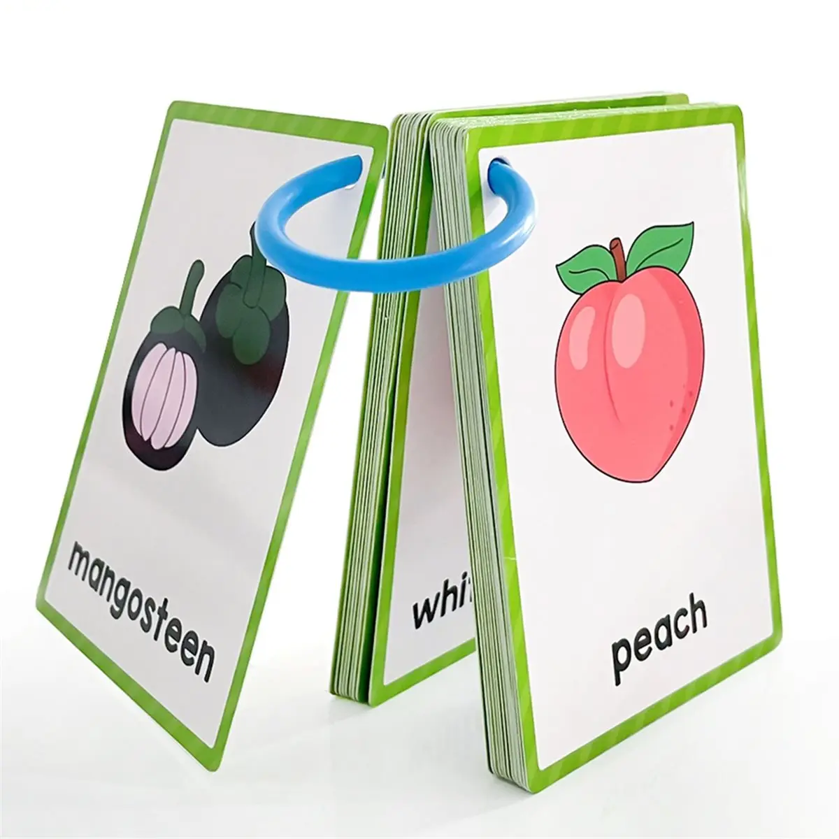 Utility Design Colors & Shapes Fruits & Vegetable Foods Numbers 4 Themes English Words Learning Cards for Kids Memory Educationa