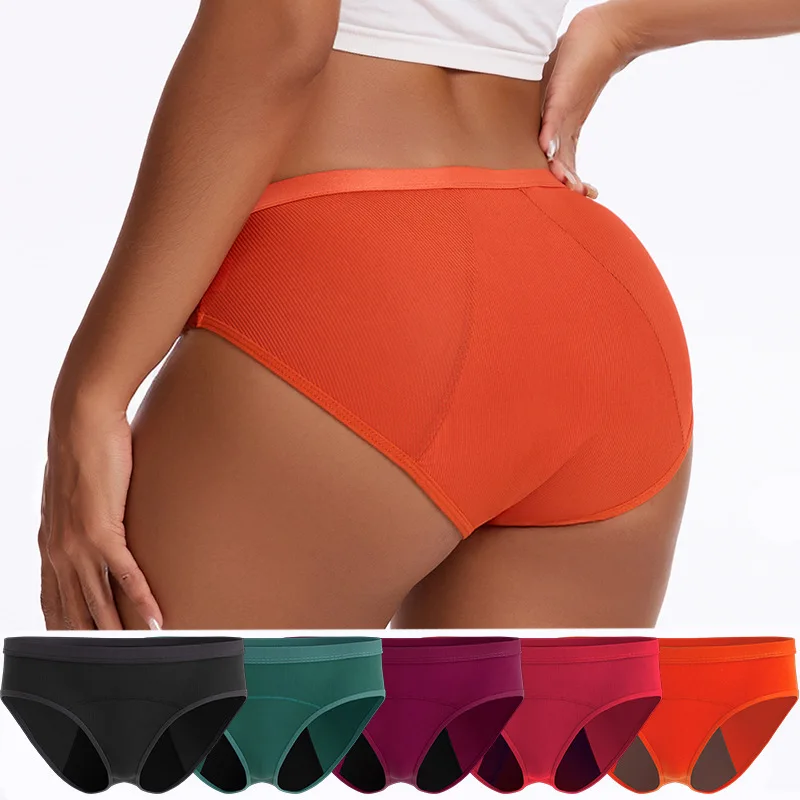 Foreign trade plus size menstrual underwear for women, menstrual flow prevention for women, postpartum triangle underwear for wo