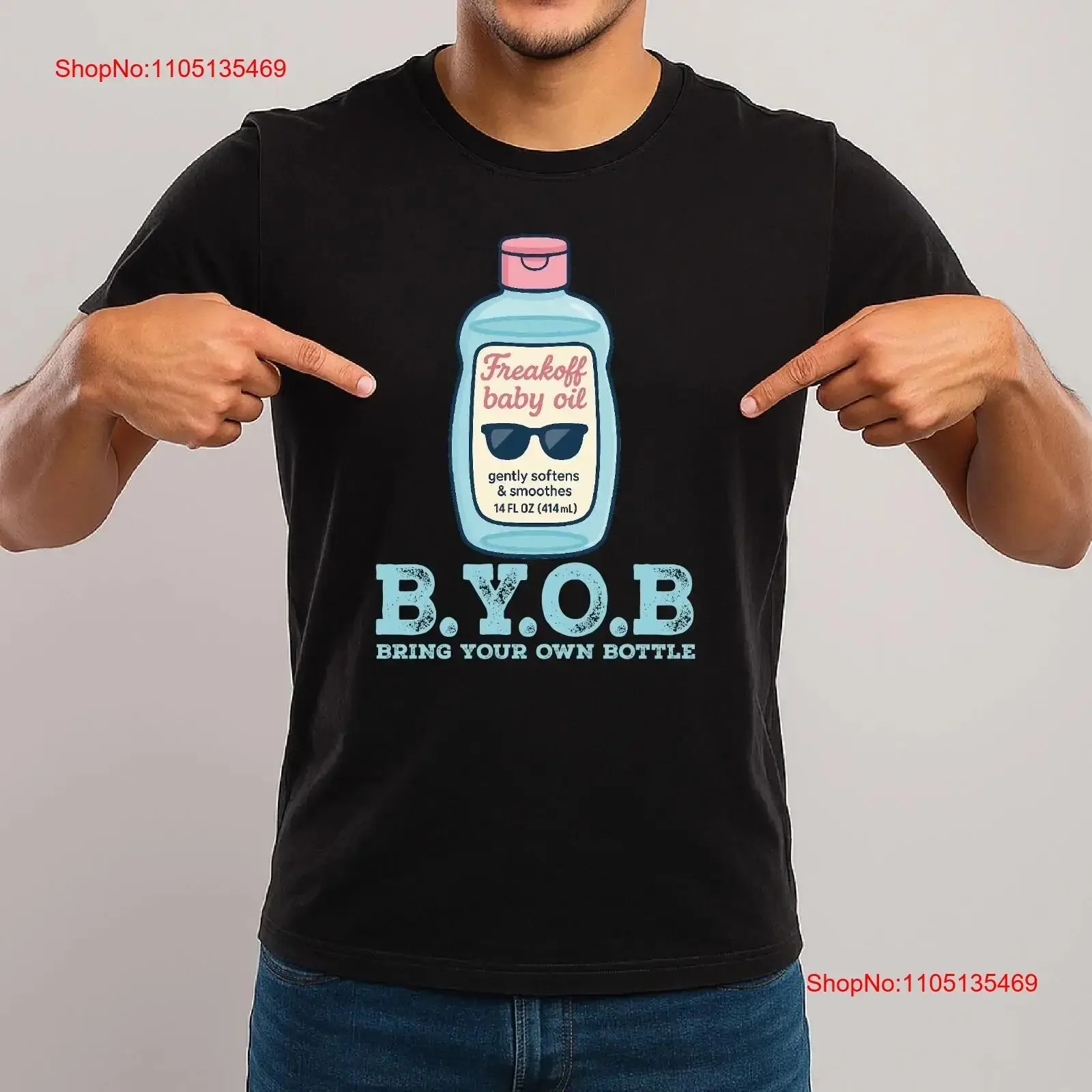 

Футболка Freakoff Baby Oil BYOB Freak Off Funny Diddy, винтажная стираная повседневная дышащая универсальная дизайнерская одежда для дома с графикой