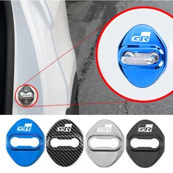 4 stücke auto türschloss abdeckung schützende schnalle fall für toyota gr sport corolla supra chr avensis yaris auto styling zubehör