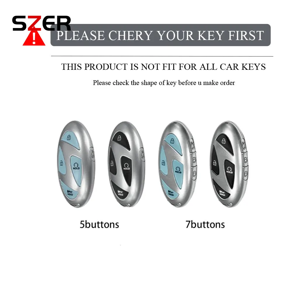 حافظة مفاتيح ذكية عن بعد للسيارة من البولي يوريثان غطاء شل لسيارة Hyundai IONIQ 6 سباق كبيرة جديدة GN7 Kona 5 7 أزرار حامل محمي بدون مفتاح فوب