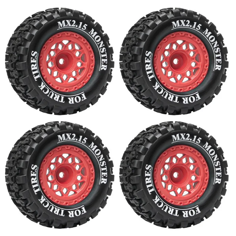 Mx2.15 Inch 100*52mm Wheel Tires for 1/16 Scale Trxs Mini Maxx Xrt E-revo RLAARLO MJX HSP Losi 1/18 Mini LM Off-Road Racing