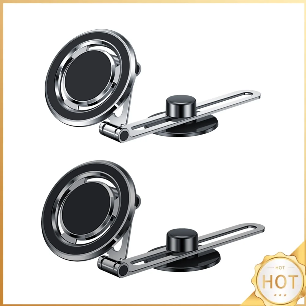 Invisible Magnetic Car Phone Mount 360 Degree Rotating Magnetic Monitor Expansion Bracket Aluminum Alloy for TESLA Model 3/Y/X/S