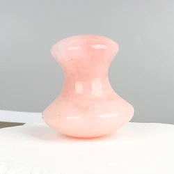 100% Natural Stone Mushroom Shaped Gua Sha Jade Rose Quartz Massage Tool Hot Selling Jade Gua Sha Stone For Face Health