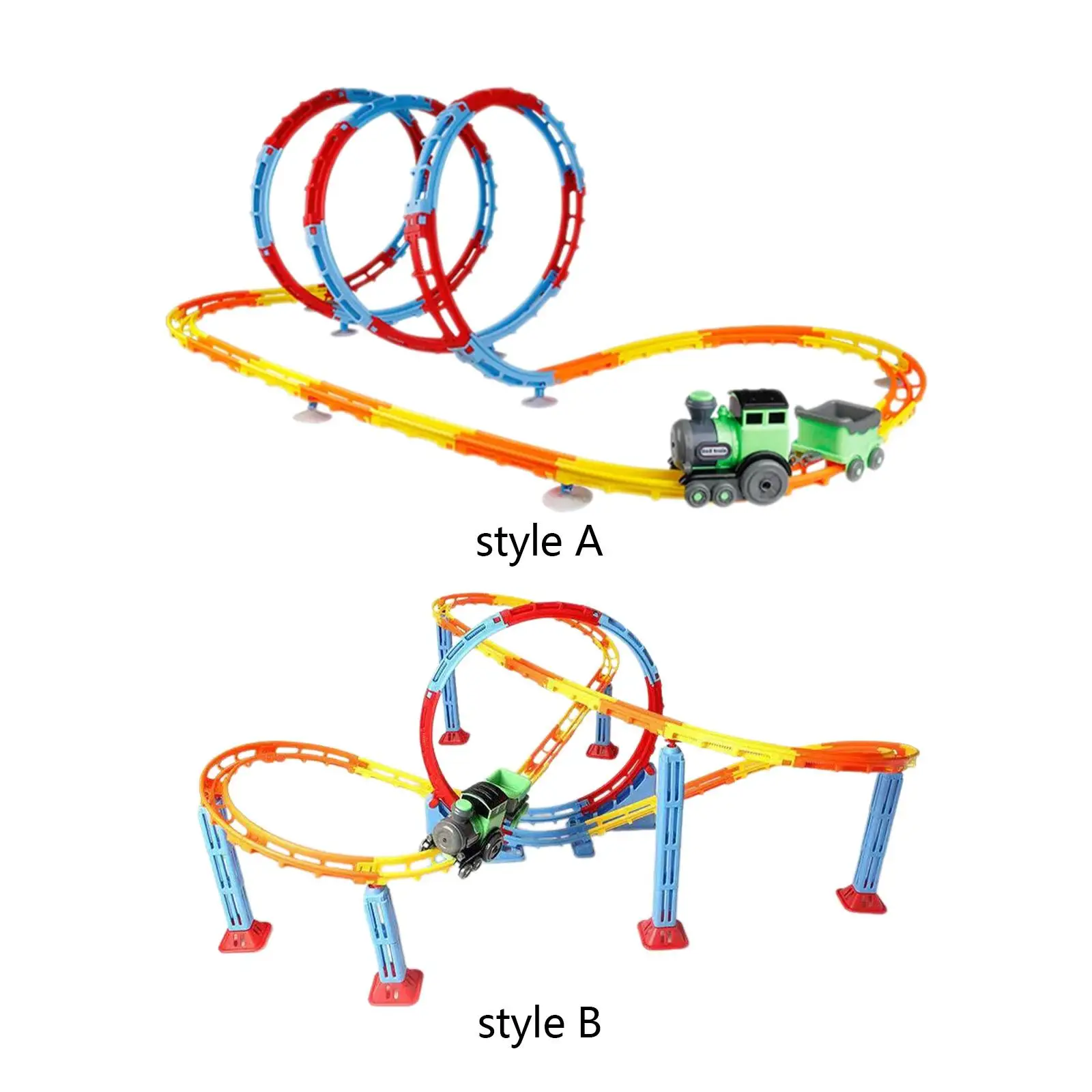 Conjunto de brinquedos de trilhos de trem para crianças, carro de trilhos para jardim de infância pré-escolar