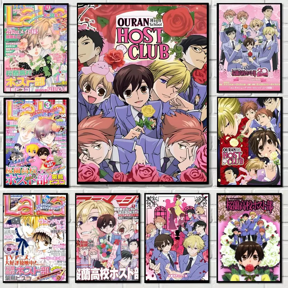 Ouran High School Host Club Sweet Anime Poster Art HD Advanced Aesthetic Printing Paper Wall Art for Living Room Home Decor