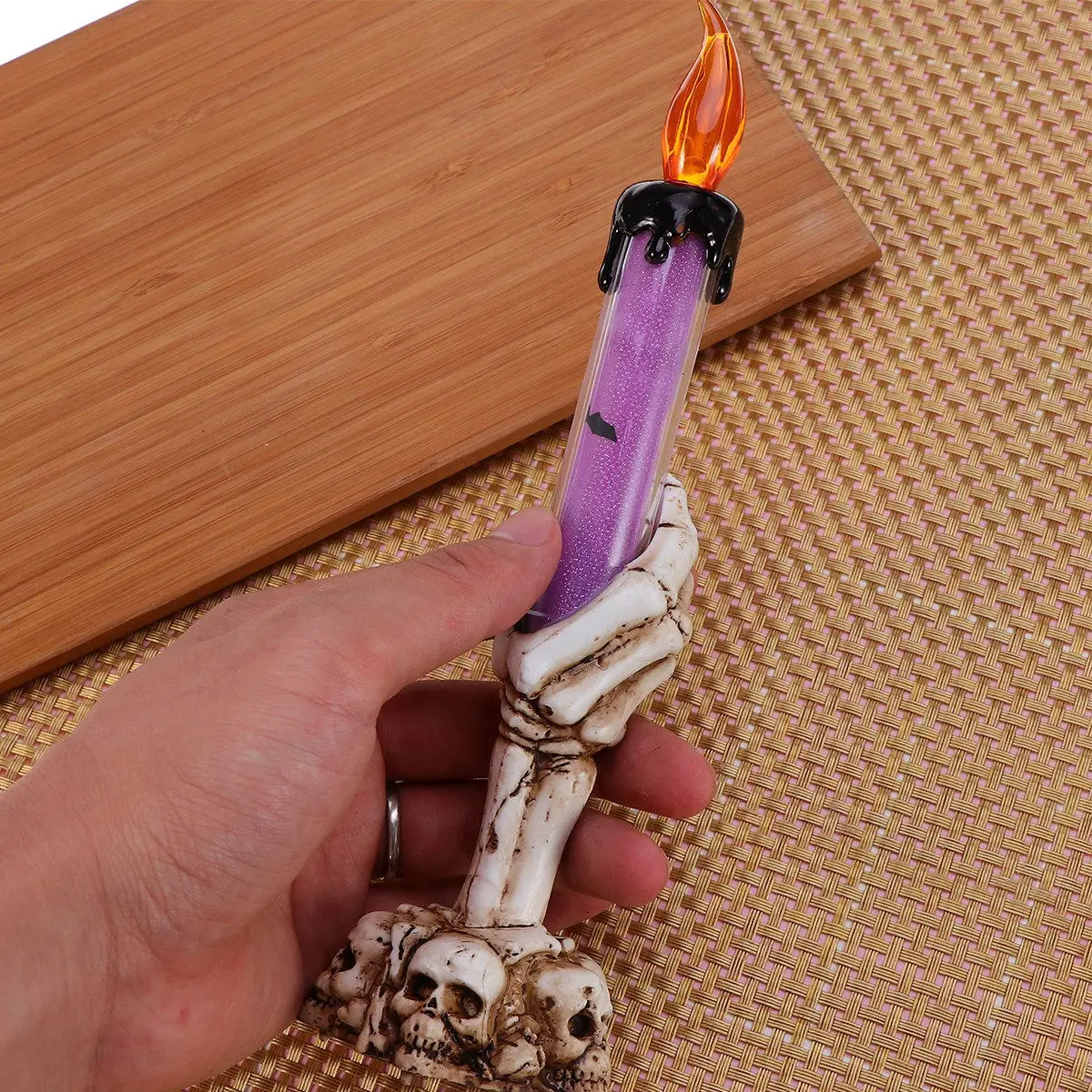 

Durable Plastic Halloween LED Lamp Purple Creative Design for Party and Haunted LED Lamp