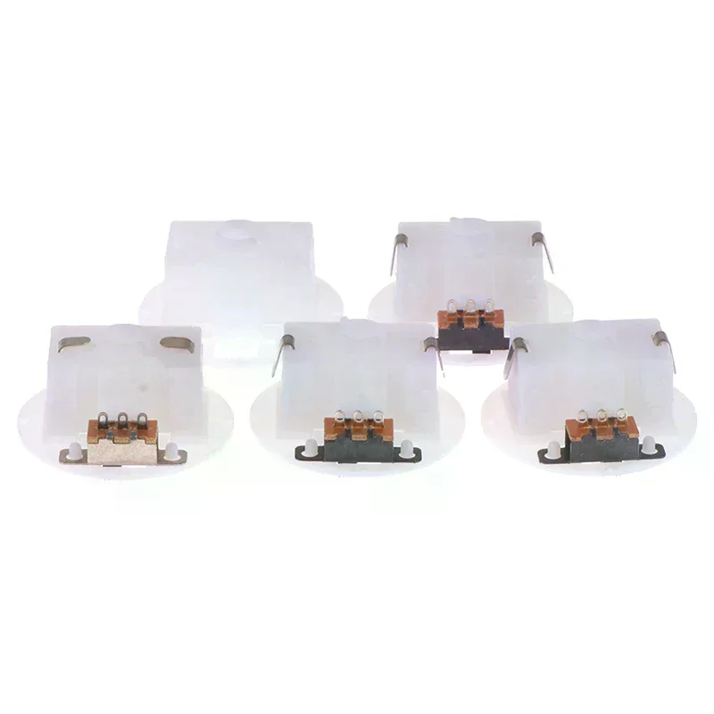 5Pcs For AG13 With Switch Round Base Battery Box Button Compartment Craft Base Battery Storage Case Battery Compartments