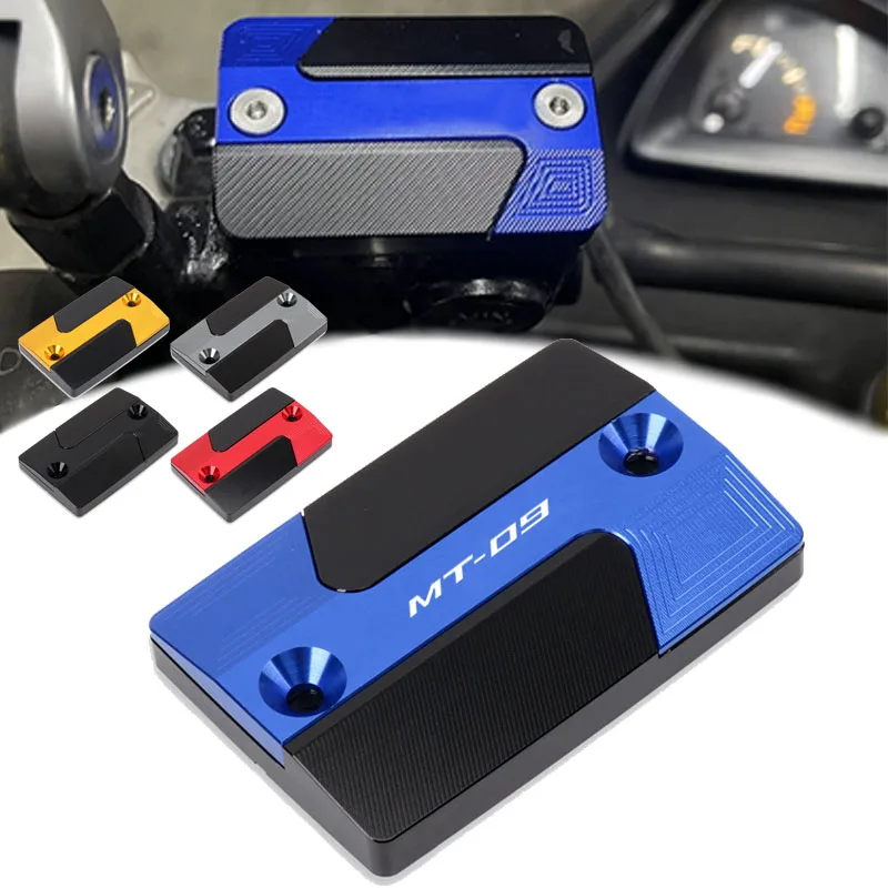 Motorcycle CNC Front Brake Reservoir Fluid Tank Cover Oil Cup Cap Fit For MT-09 MT 09 MT09 TRACER 900