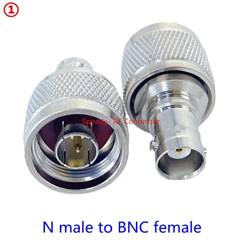 1Pcs L16 N Type To BNC Male Plug Female Jack Connector Q9 BNC To N Type Right Angle Coaxial  Adapter RF Fast Delivery Copper