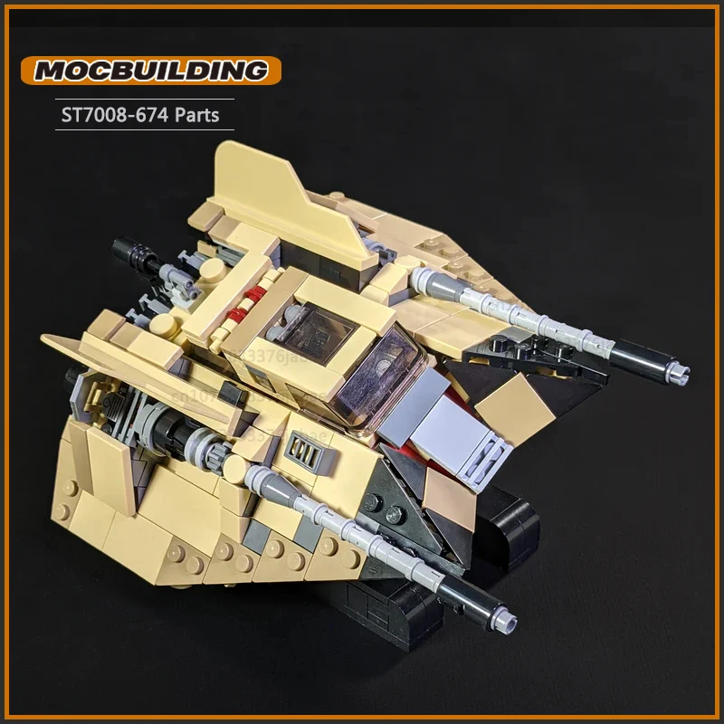 Snowspeeder Space Fighter MOC Building Blocks Sandspeeder Aircraft Spacecraft Model Kit Technology Brick Toy Children Gifts