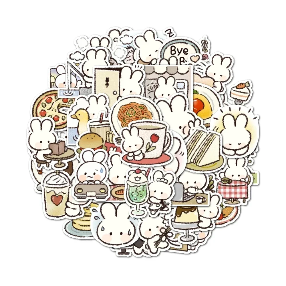 40pcs Surprise Little Gifts, Bunny Stickers Self-Pasting Can Be Used For Decoration Such As Mobile Phone Cases, Suitcases, Etc