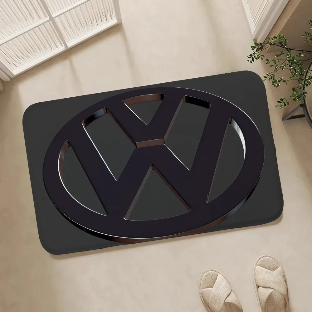 Volkswagen Logo Exterior Entrance Carpet for Home Entrance Floor Mat for Kitchen Rug Mat Cute Room Decor Things to the House