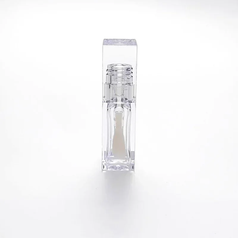 5.5ml Empty Lipgloss Tubes PET Big Brush Rod Round Cosmetic Tube Clear Lip Balm Bottle Refillable Gloss Containers Wholesale