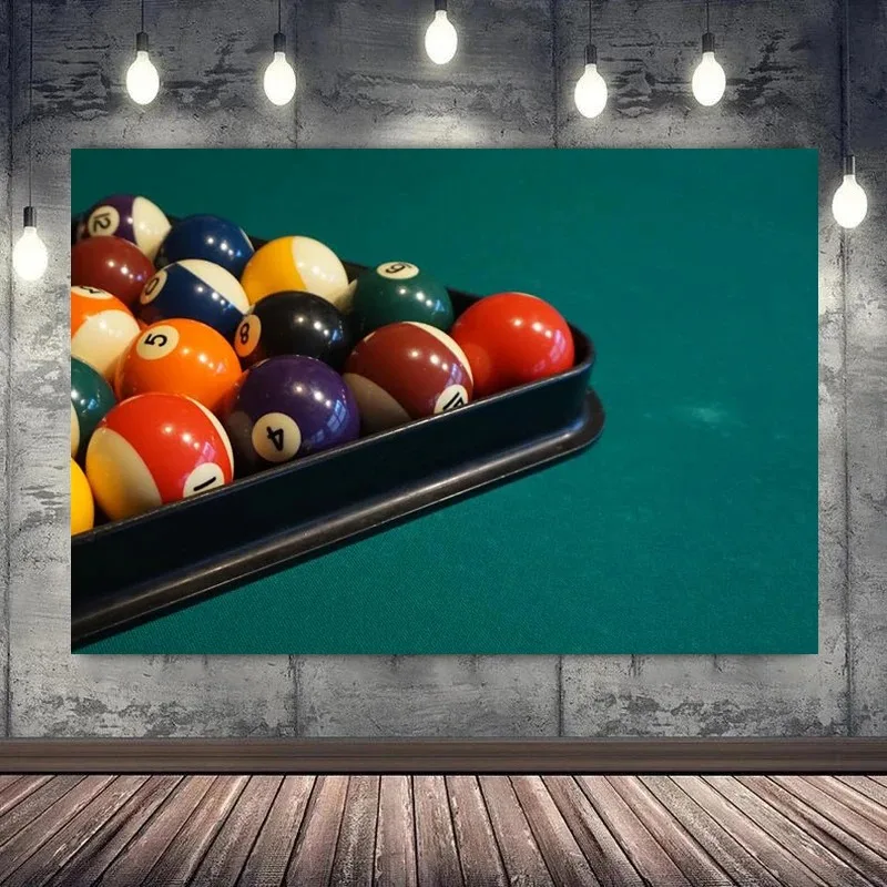 Billiards Snooker Series Modern Sports Vintage Canvas Painting Poster Aesthetic Wall Pictures Bedroom Bar Cafe Club Decoration