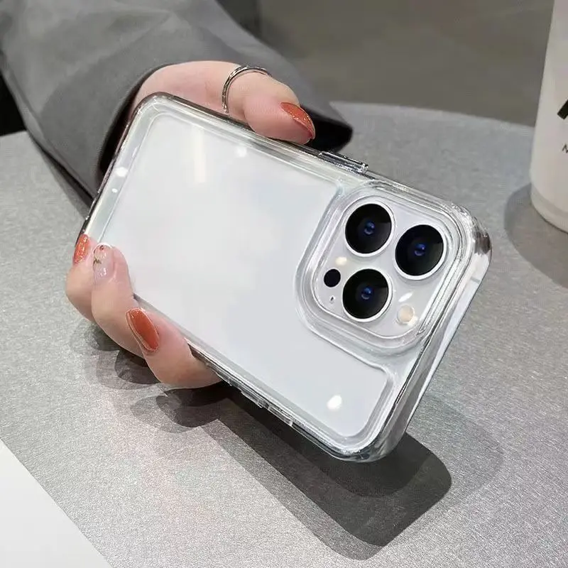 Luxury Transparent Shockproof Soft Silicone Phone Case For iPhone 11 14 13 12 15 Pro Max XS X XR 7 8 Plus SE 3 2022 Bumper Cover
