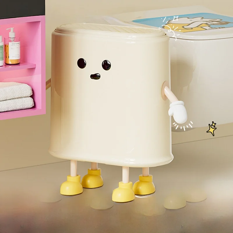 

Large Capaci Toilet Use Prurized Plastic Garbage Can Waterproof Covered Cra Insertion Home Cleaning Tool for Household