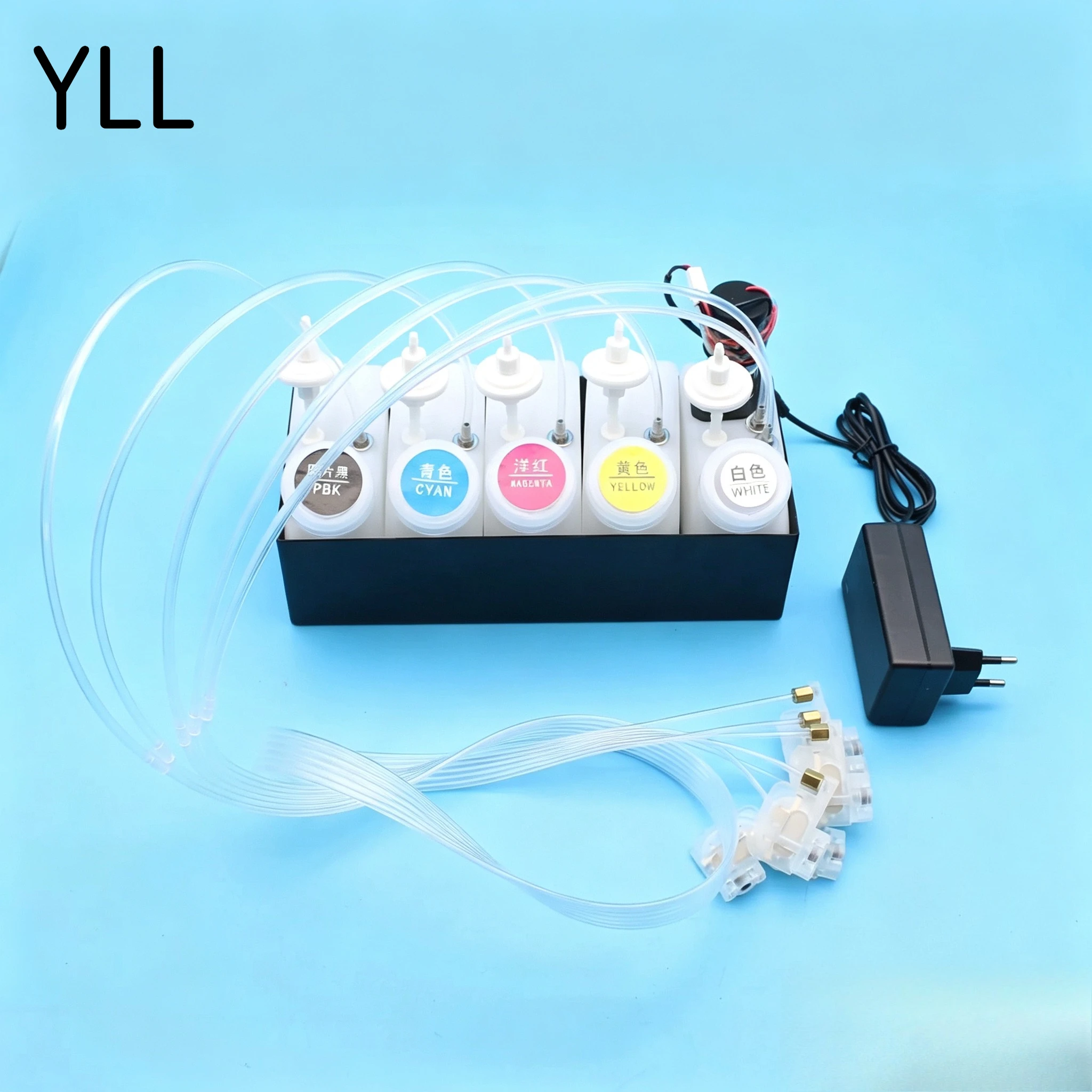 250ml DTF White Ink Circulation System CISS Tank With Stirrer Motor Mixer Filter For L1800 XP600 I3200 Printer