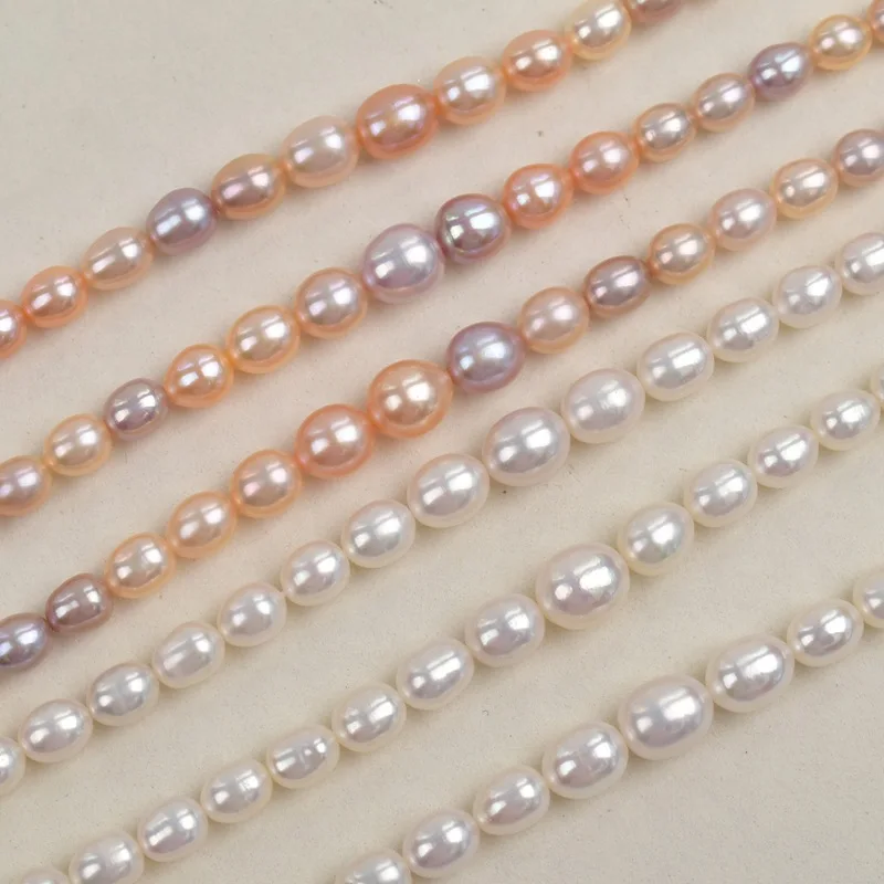 

AAA Natural Freshwater Pearl High Quality Rice Candy Beads for Bracelets DIY Accessories Women Men Necklace Jewelry Making