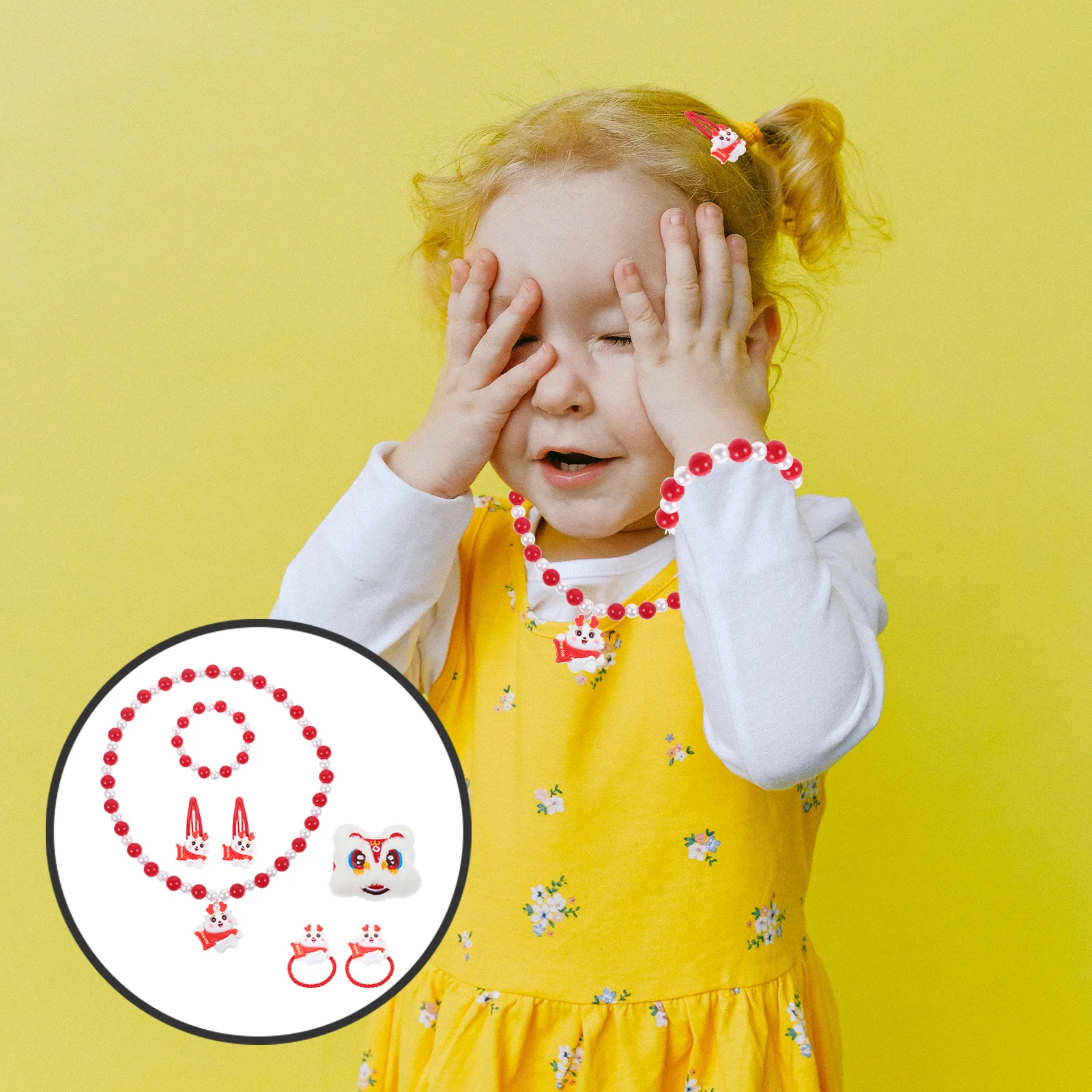 

1Set Kids Jewelry Set Little Girls Necklace Bracelet Adorable Birthday Party Gifts Toddler Accessories Kids Jewelry for Girls