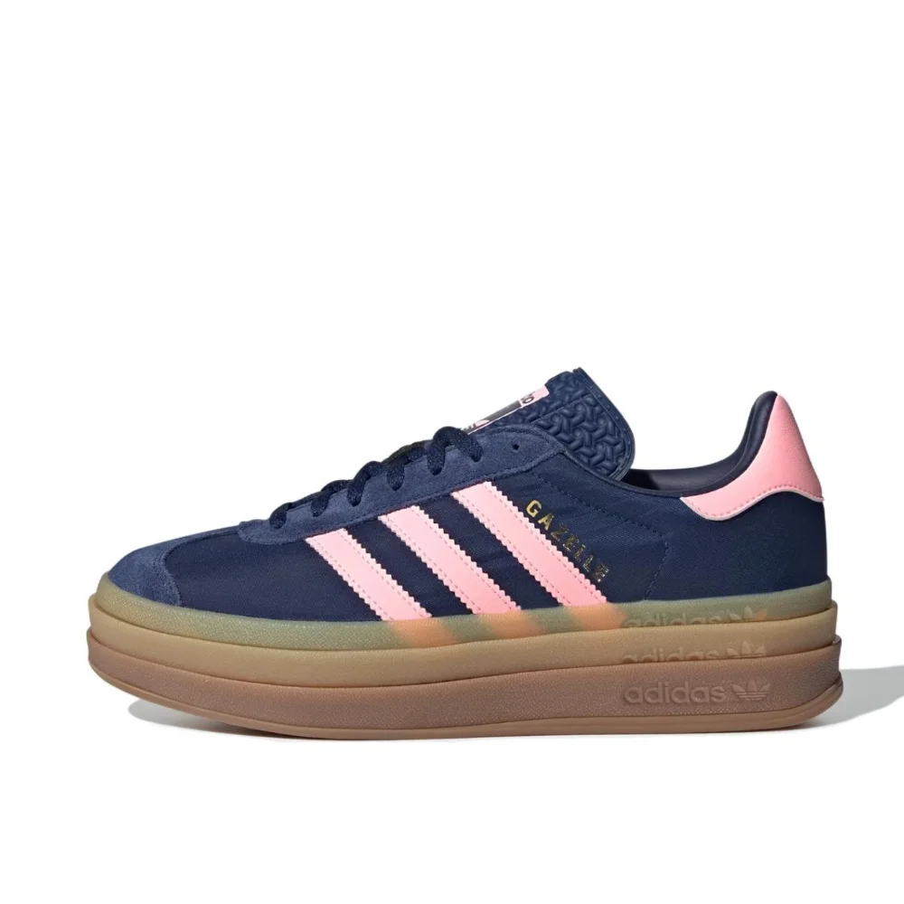 Adidas New Arrival Gazelle Bold thick bottom Men's and Women's shoes Shamrock Casual Shoes Fashionable and Breathable Shoes