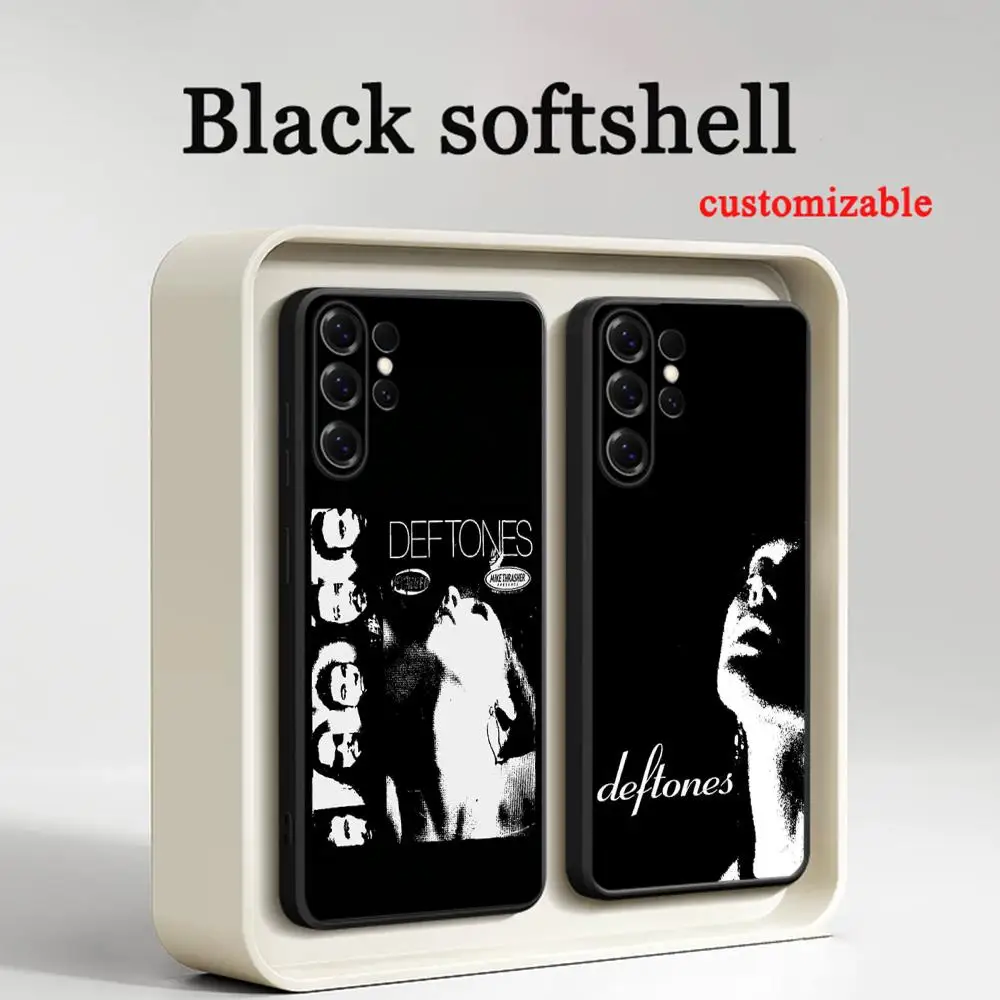 Deft-ones Art Singer Poster Design ins  Phone Case For Samsung Galaxy S26 S25 S24 S23 S22 S21 Plus Ultra Fold A Soft Black