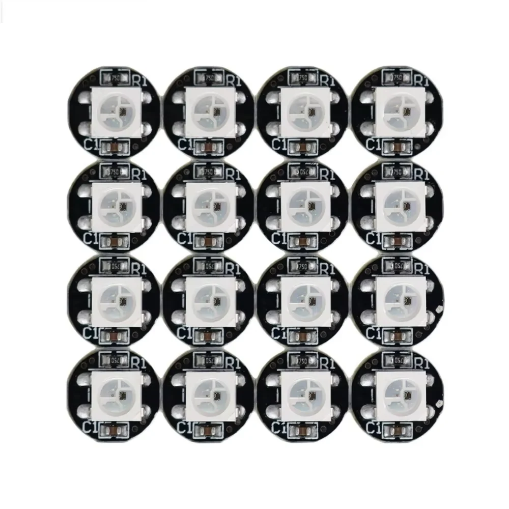 20/50PCS RGB Led Chip WS2812B WS2812 4Pin 5050SMD WS2811 IC Black/White PCB With Heatsink DC5V Full Color Led