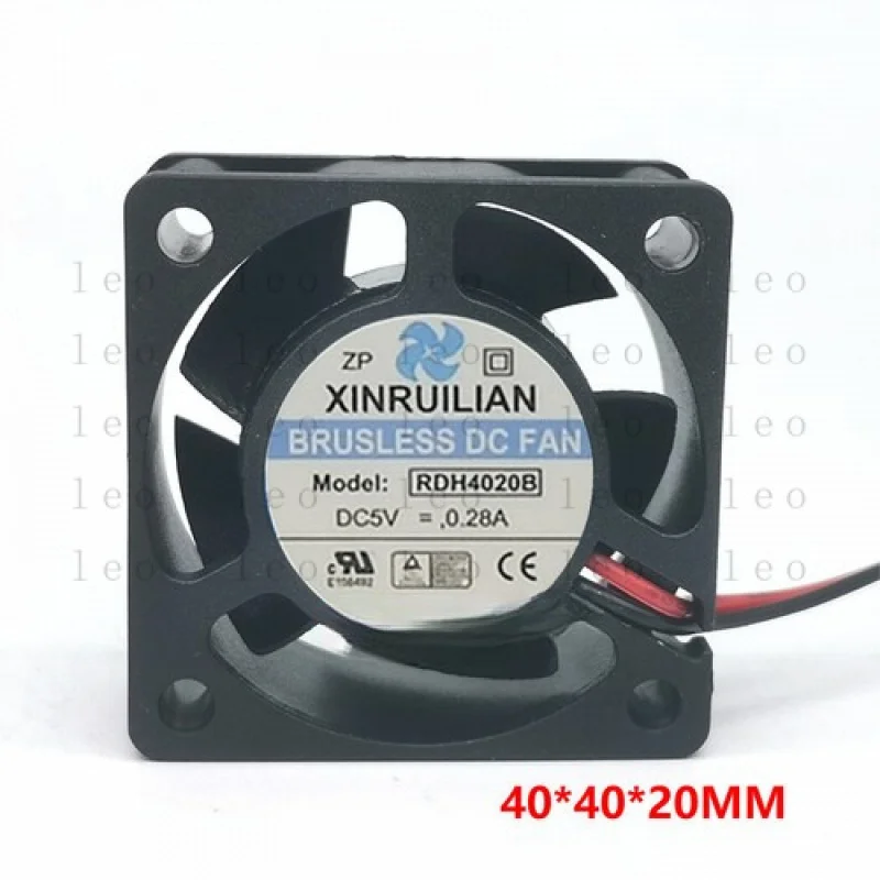 

FF 1 pcs for XINRUILIAN Fan RDH4020B DC5V 0.28A 4020 4CM 2 wire cooling fan #WD10