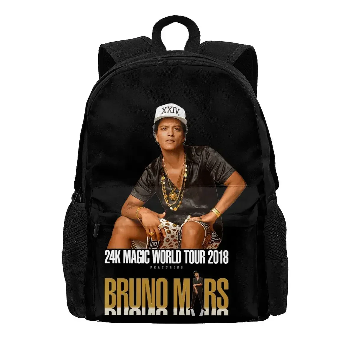 Bruno Mars 24K Magic World Tour 2018 Large Capacity Backpack Newest Portable Sports Bag Large Capacity