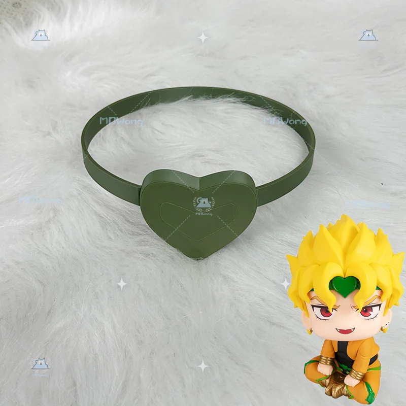 

Anime Dio Brando Cosplay Prop Dio Lord DIO Green Loving Heart Prop Dio Headdress For Hallowmas Part Adult Men Women