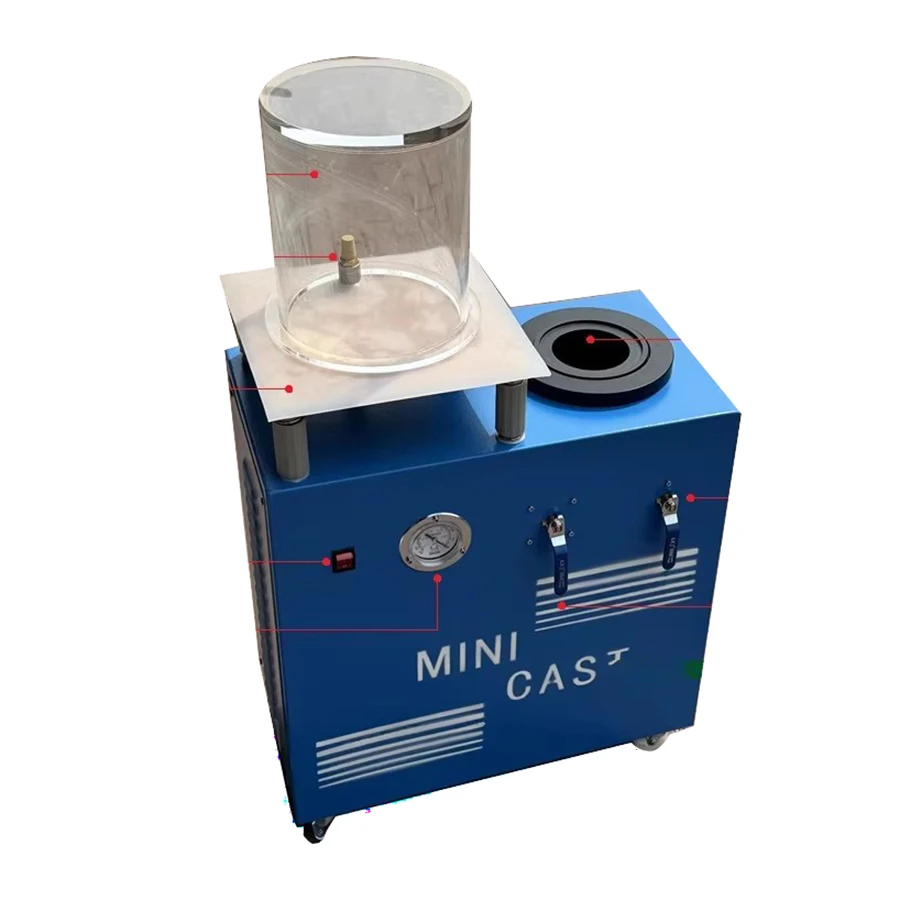 4L/6L الفولاذ المقاوم للصدأ مجوهرات فراغ آلة الصب الذهب والفضة معدن الاستثمار المفقودة معدات صب الشمع لصنع المجوهرات #6