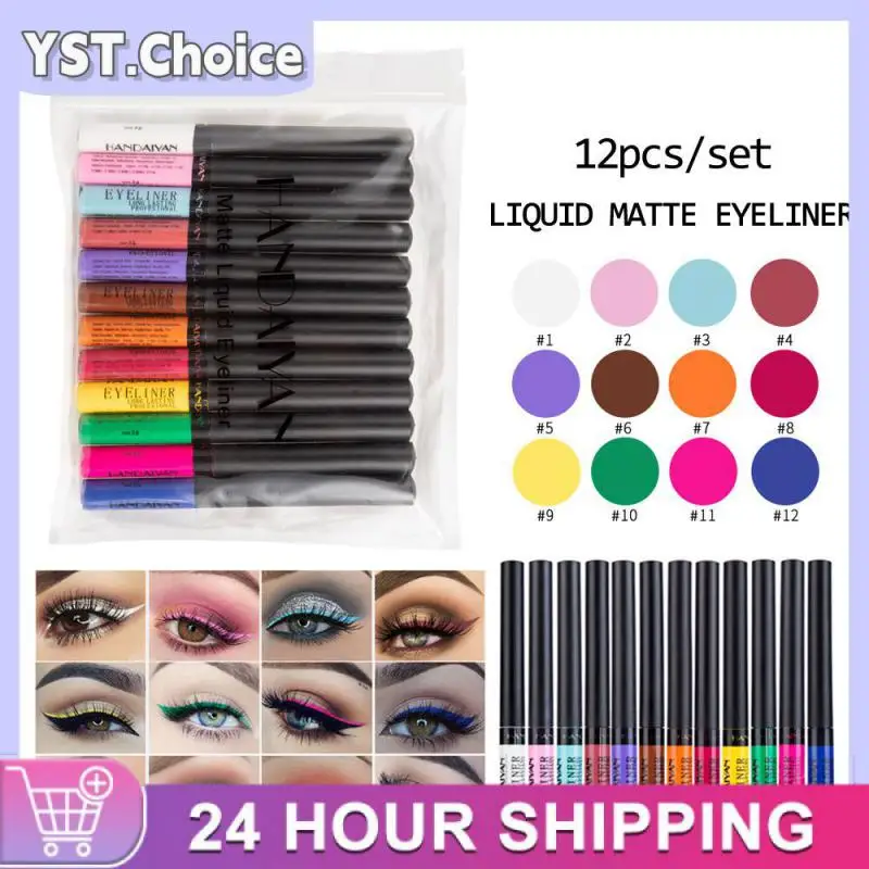 Eyeliner Pencil Liquid Enhance Green Eyes Long Lasting Formula Waterproof And Smudge-proof Vibrant Shades Waterproof Colorful